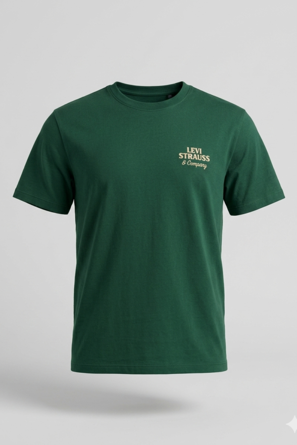 Levi's Men's Pine Green Cotton T-Shirt