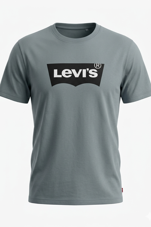 Levi's Men's Mineral Grey Cotton T-Shirt