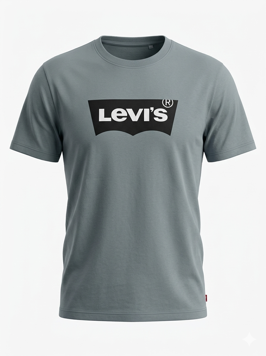 Levi's Men's Mineral Grey Cotton T-Shirt - Image 2
