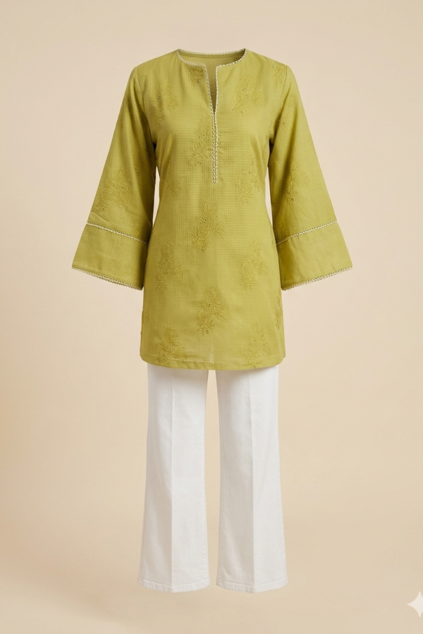 Olive Green Tunic Kurta