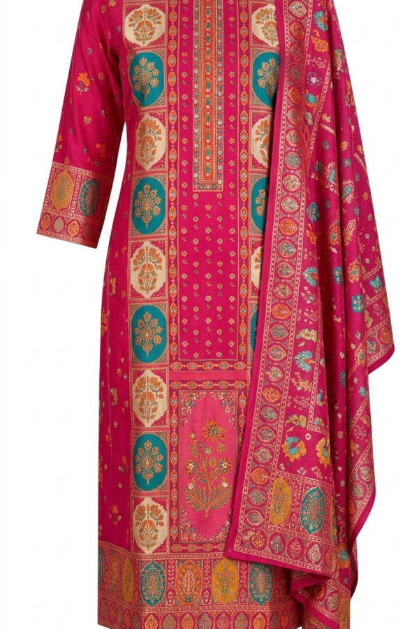 Rani Pink 3-Piece Salwar Suit Set
