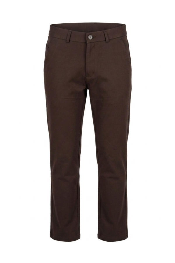 Men's Slim-Fit Stretch Cotton Trousers
