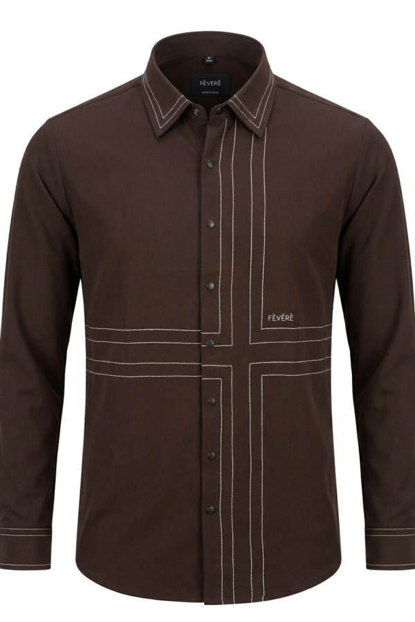 Men's Dark Brown Shirt