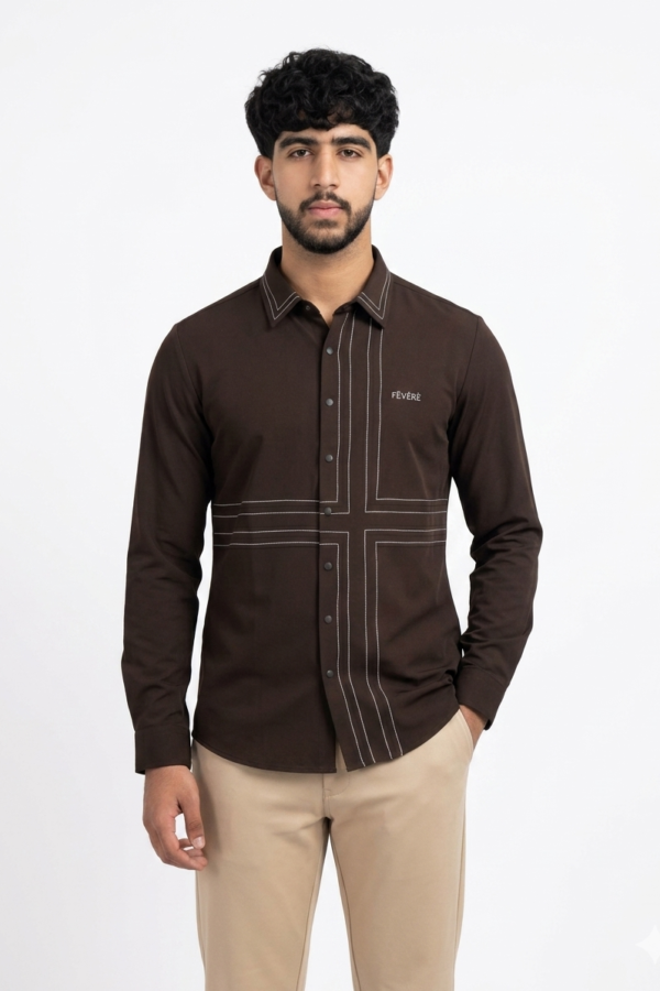 Men's Dark Brown Shirt
