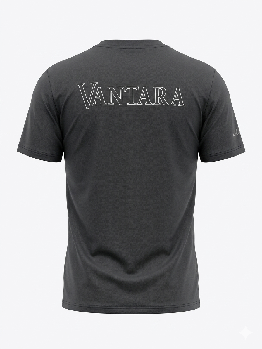 Boys' Black Graphic "Vantara" Elephant Print T-Shirt - Image 3