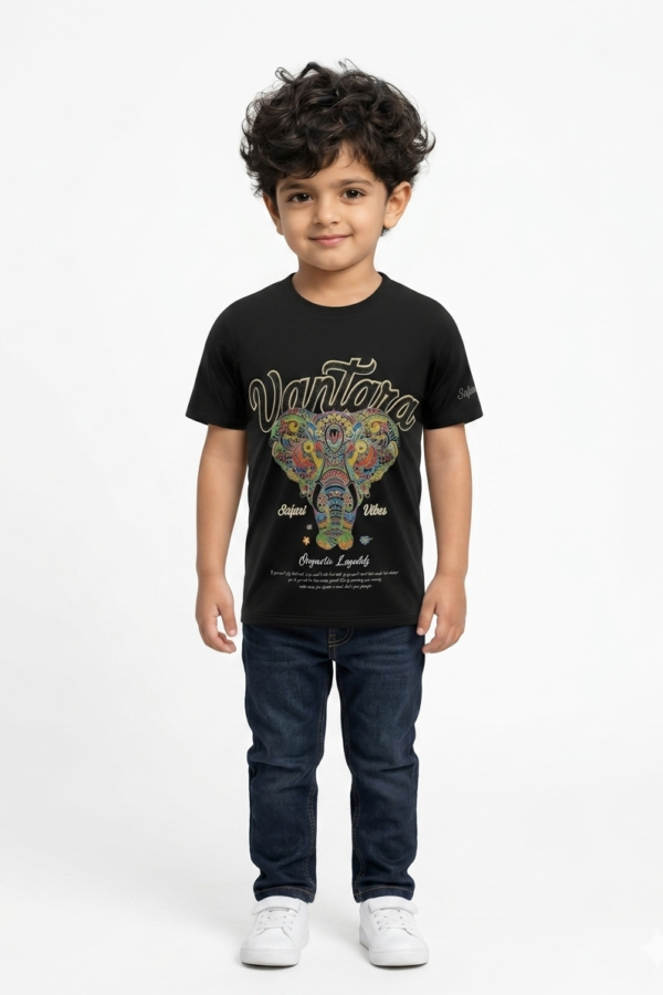Boys' Black Graphic
