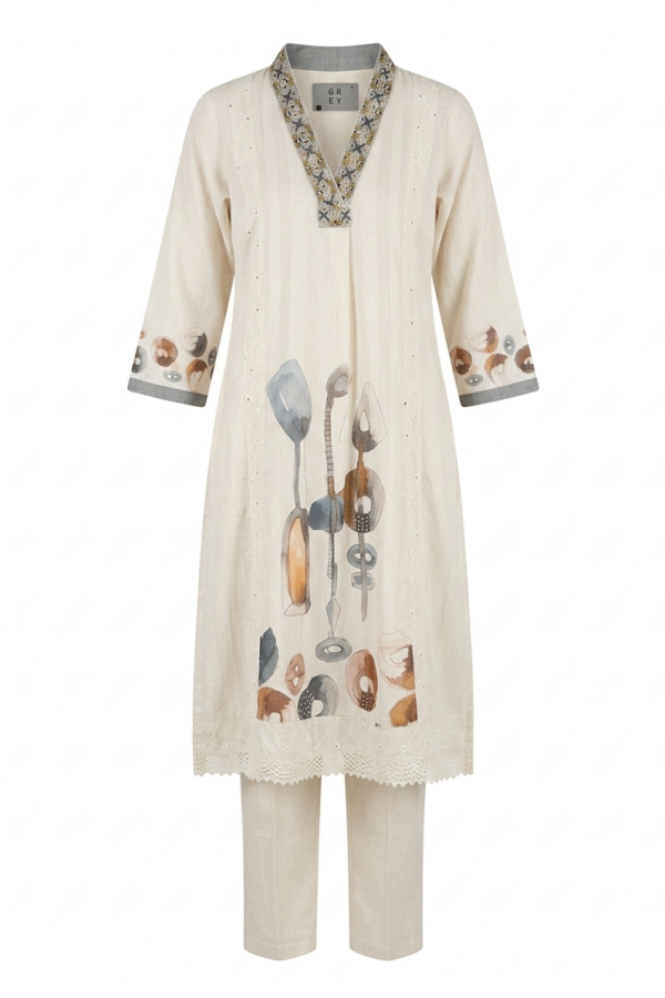 Printed Kurta With Matching Pants