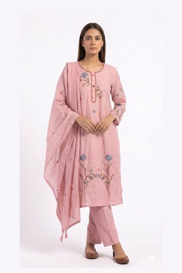 Women's Dusty Rose Floral 3-Piece Set