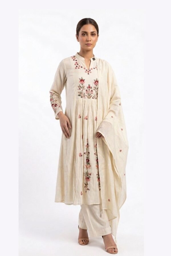 Women's Off-White Floral 3-Piece Set
