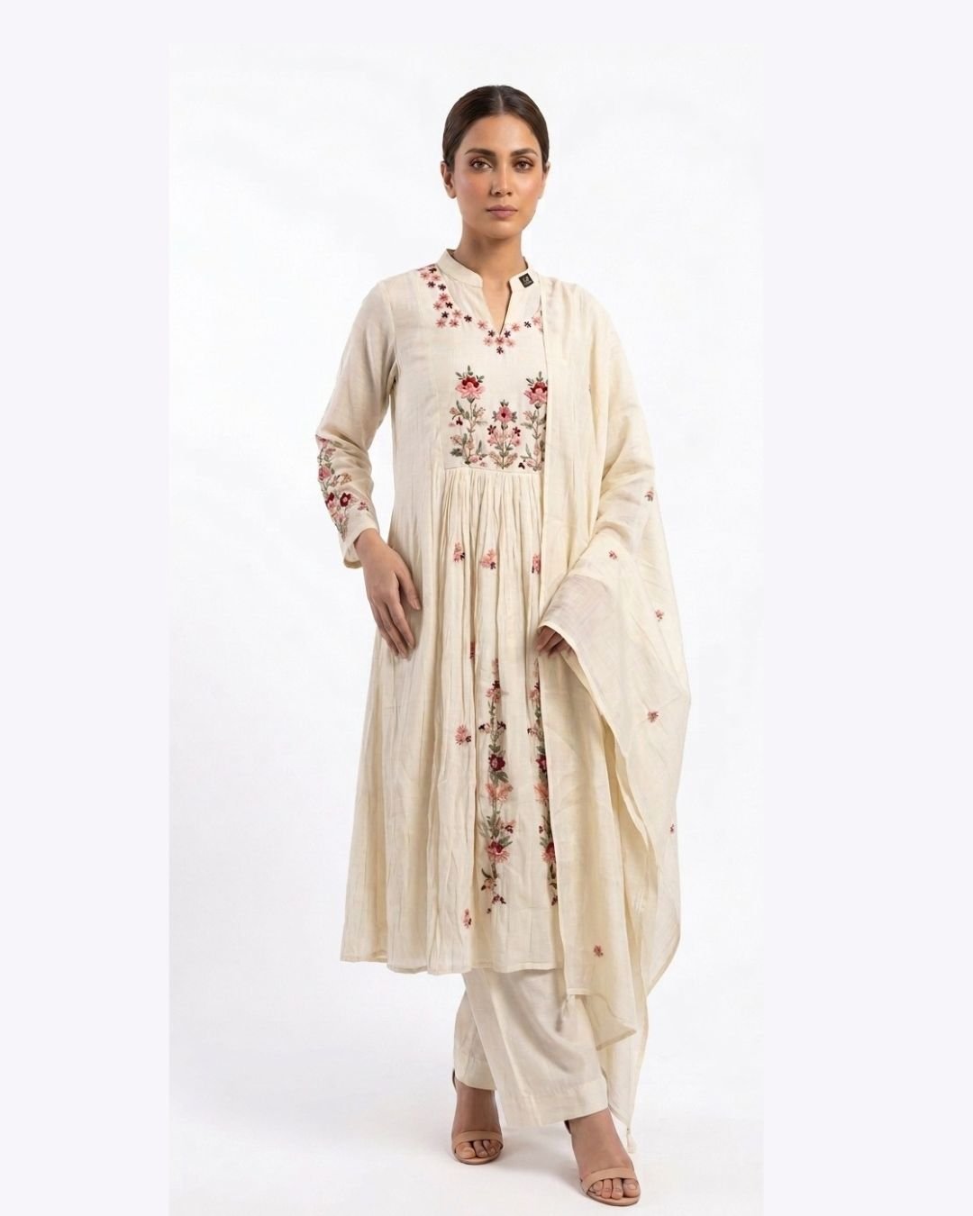Women's Off-White Floral 3-Piece Set