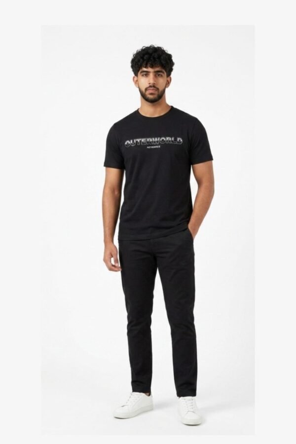 Men's Black Graphic T-Shirt