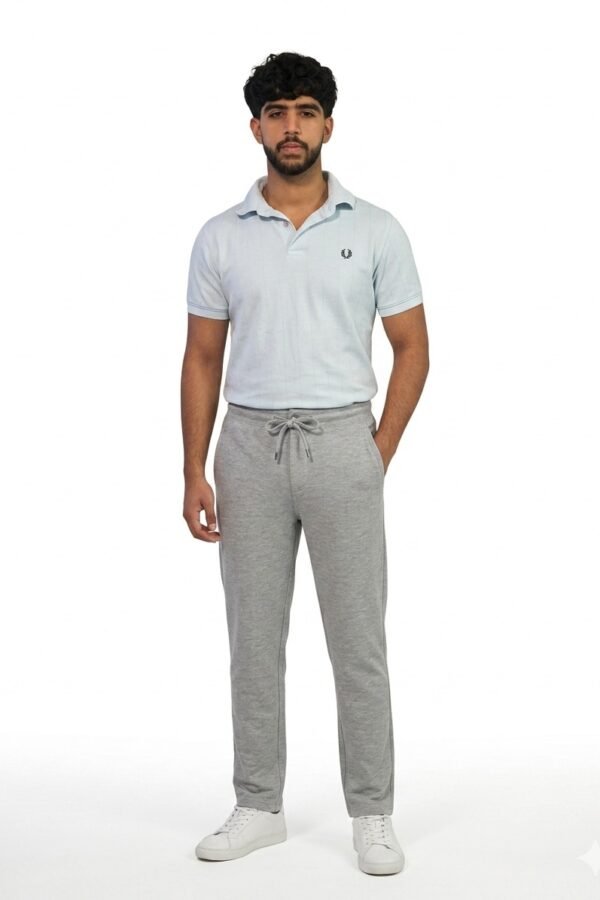 Grey Melange Track Pants