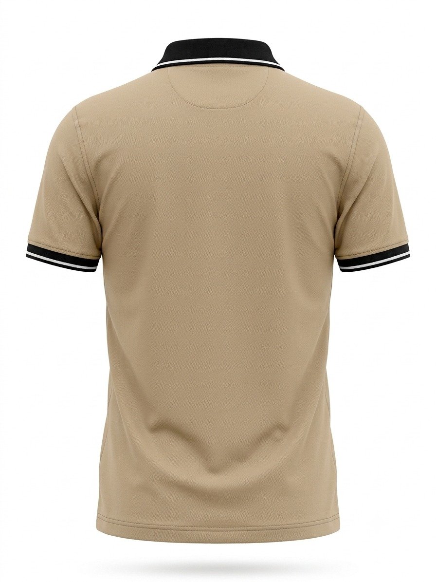 Beige Polo T-Shirt - Image 3