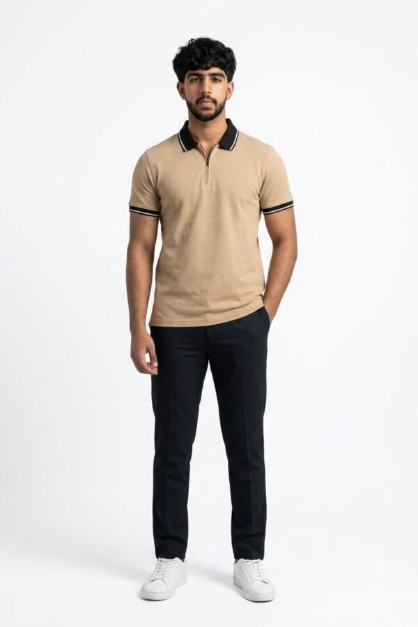 Beige Polo T-Shirt