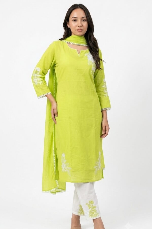 Women's Lime Green 3-Piece Suit Set