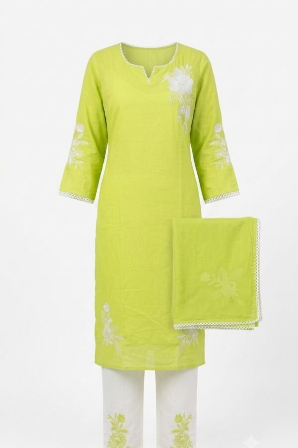 Women's Lime Green 3-Piece Suit Set