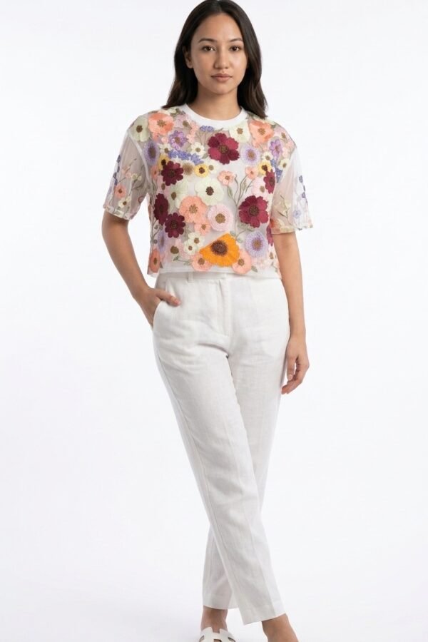 Women's Short Sleeve Crop Top