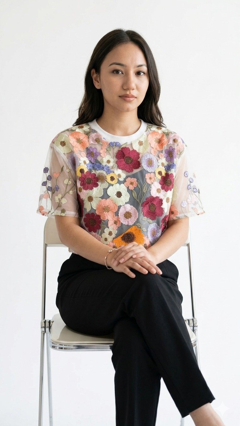 Women's Short Sleeve Crop Top - Image 2