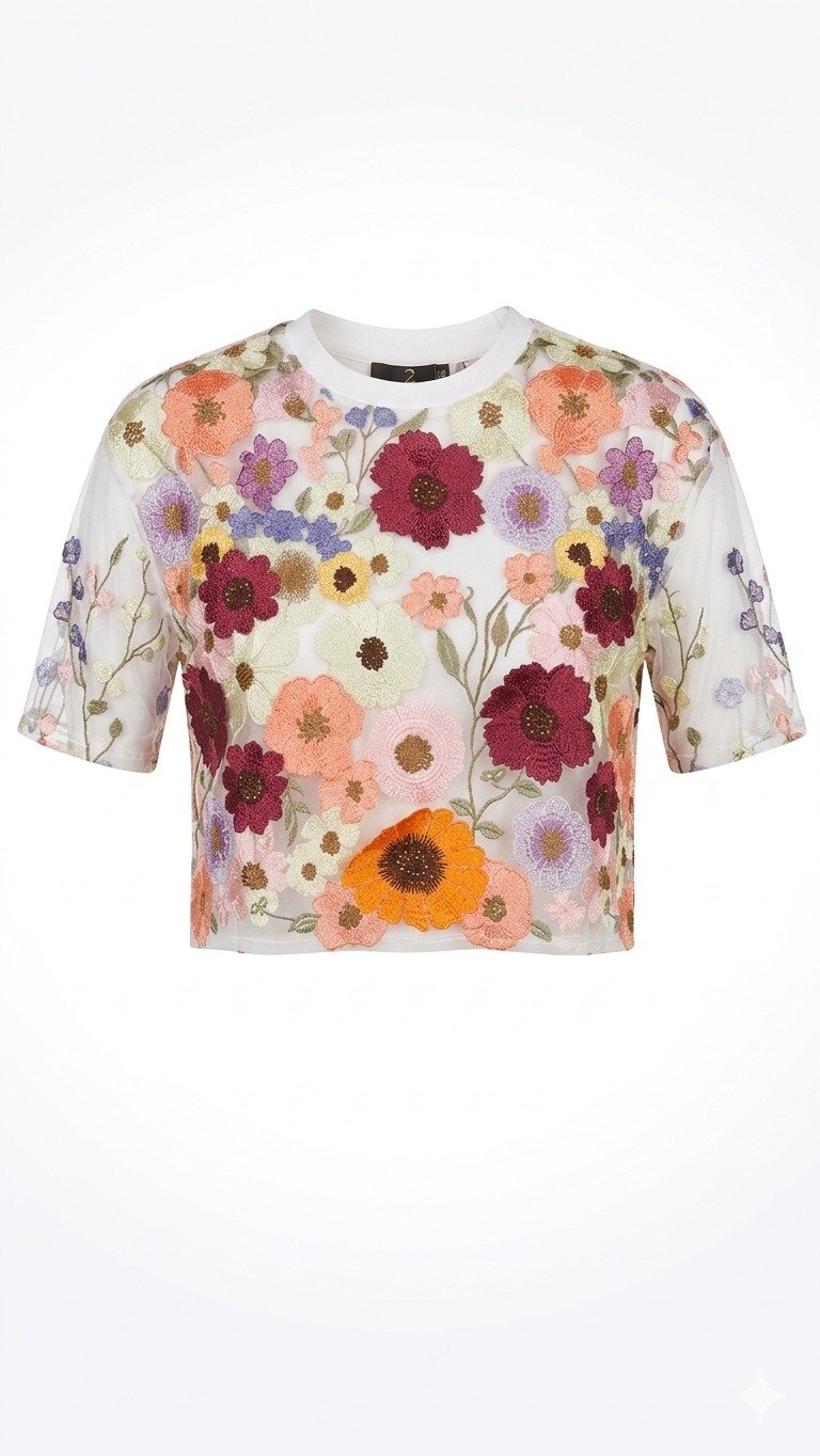Women's Short Sleeve Crop Top - Image 3