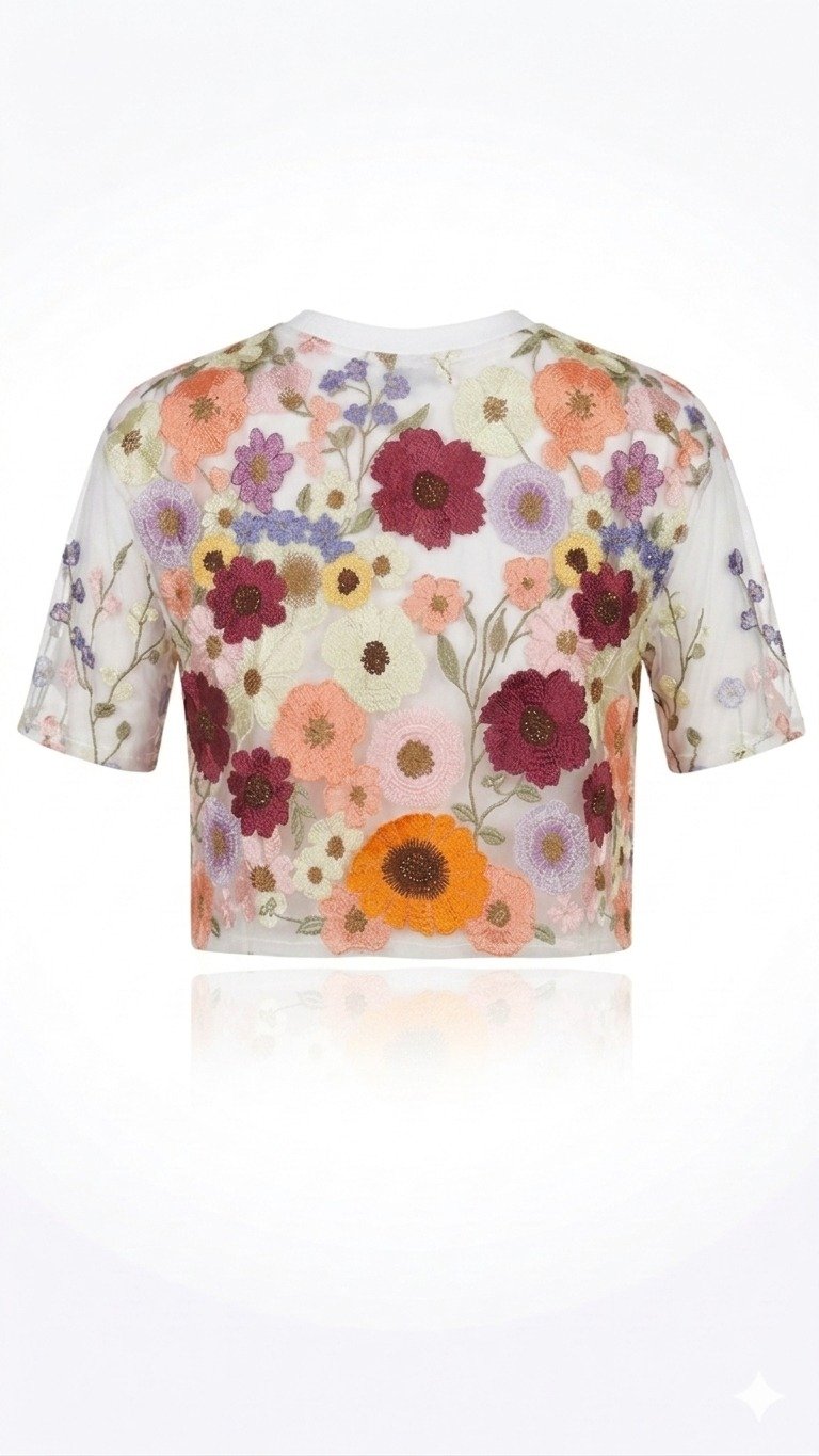 Women's Short Sleeve Crop Top - Image 5