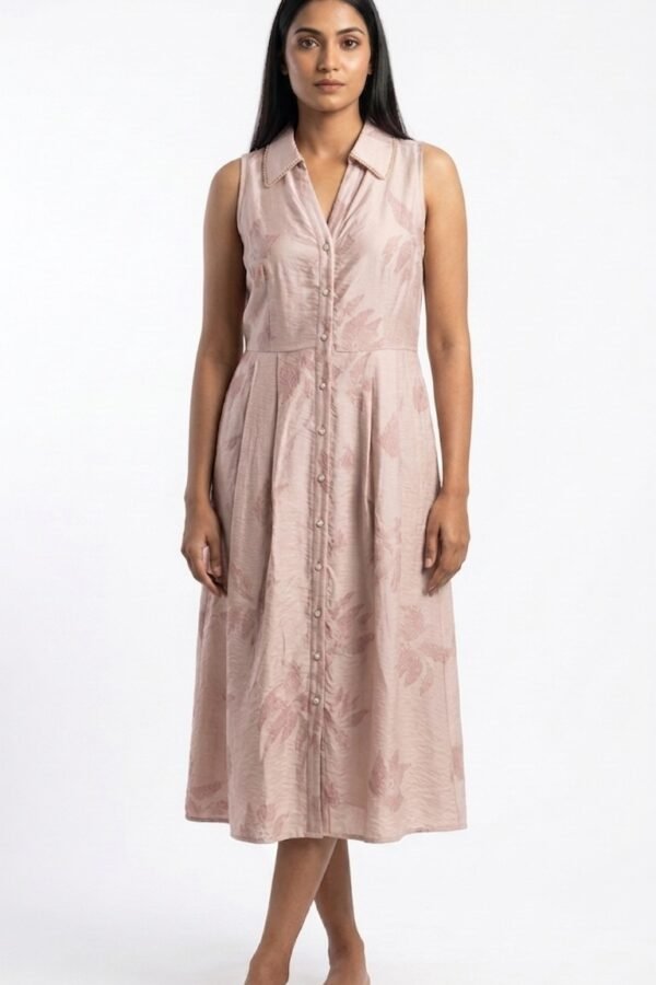 Women's Dusty Rose Midi Dress