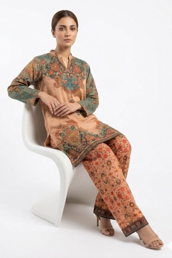 Women's Peach 2-Piece Set