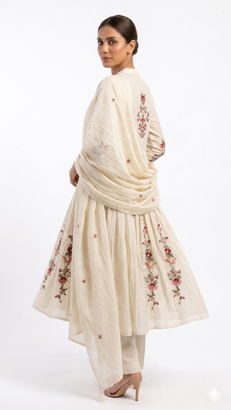 Women's Off-White Floral 3-Piece Set - Image 3