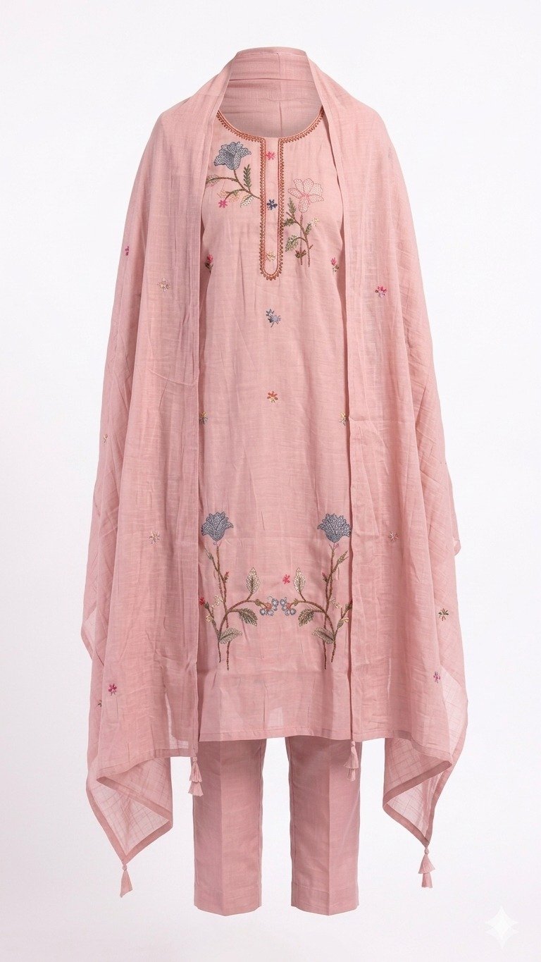 Women's Dusty Rose Floral 3-Piece Set - Image 3