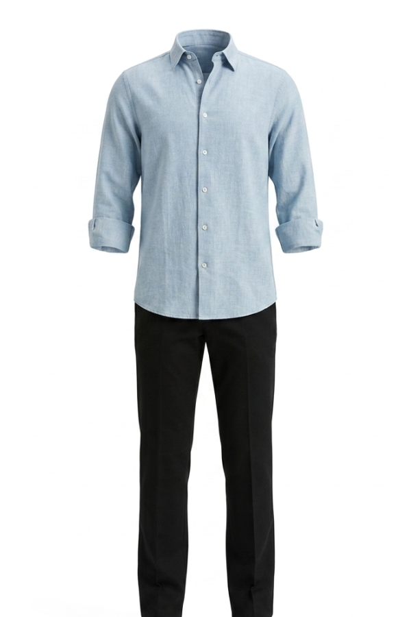 Light Blue Formal Casual Shirt