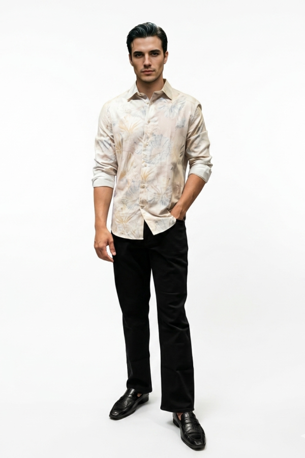 Floral Print Casual Formal Shirt