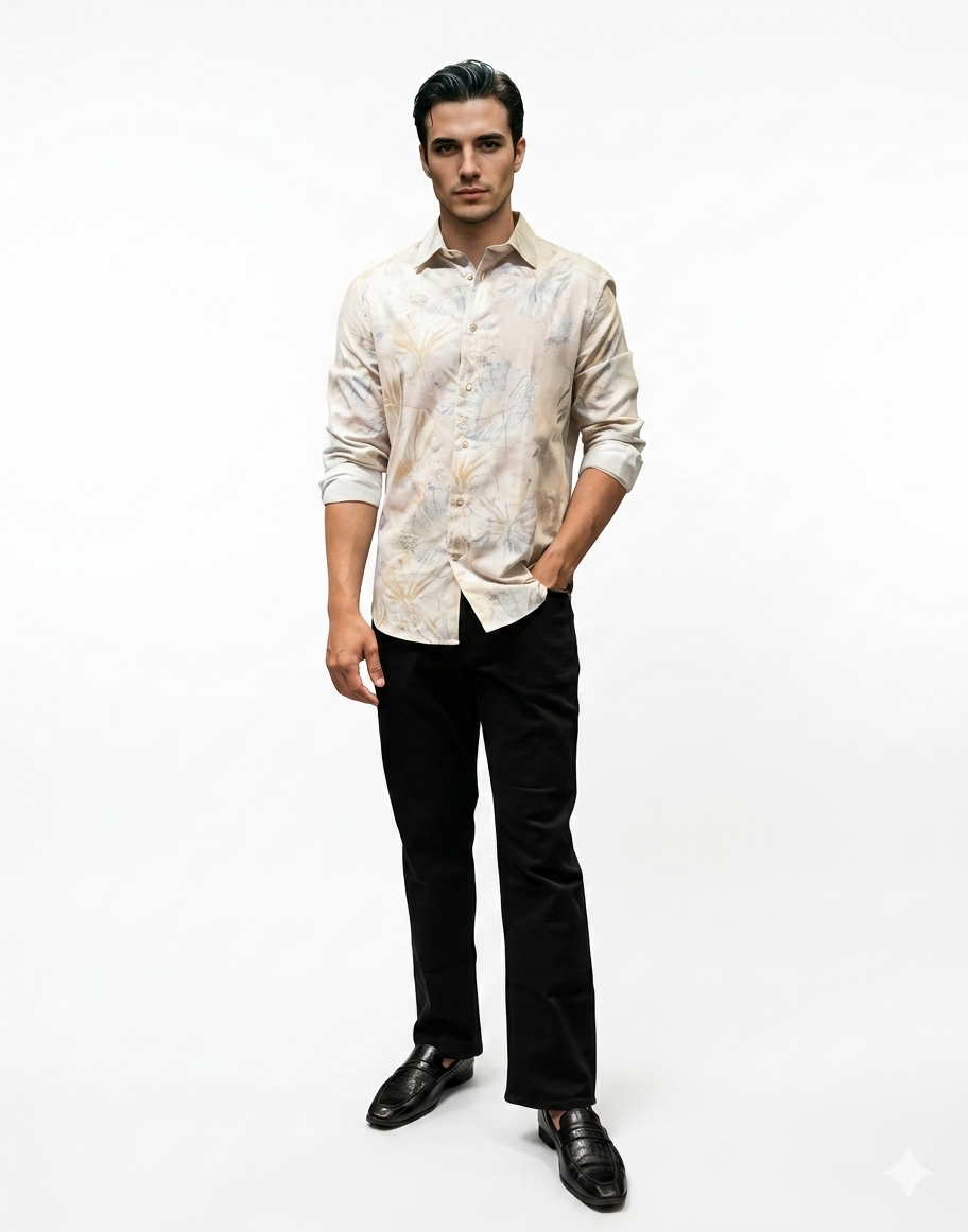Floral Print Casual Formal Shirt