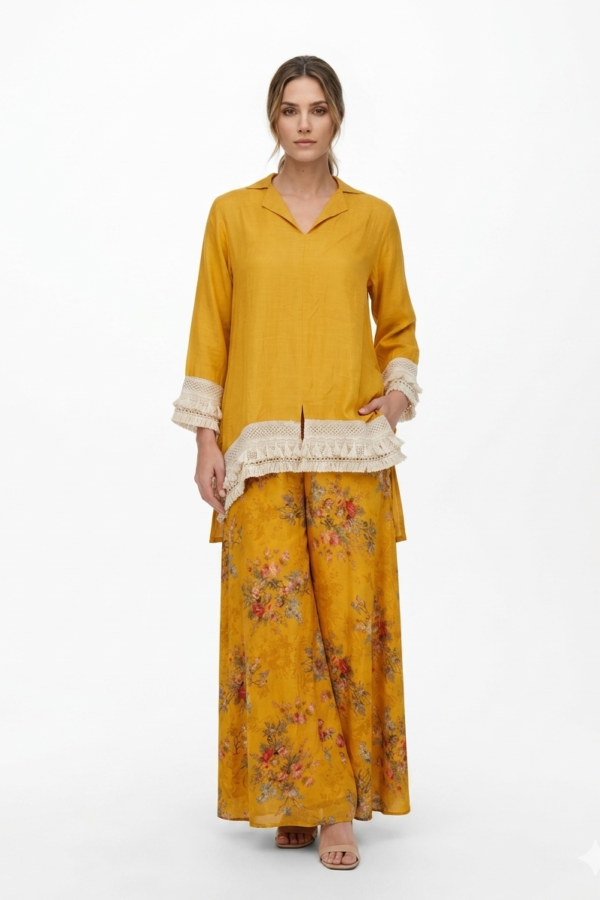 Mustard Yellow Ethnic Co-ord Set