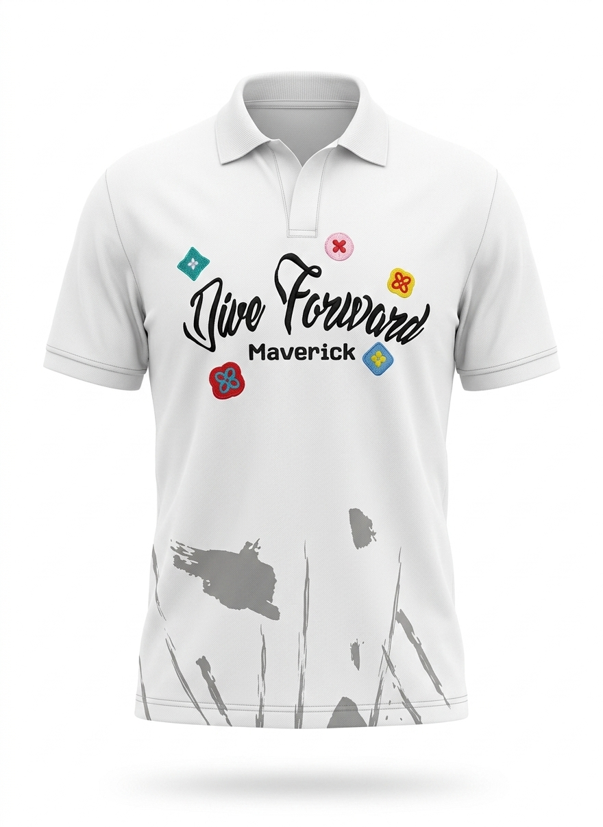 White Graphic Printed Casual T-Shirt - Image 3