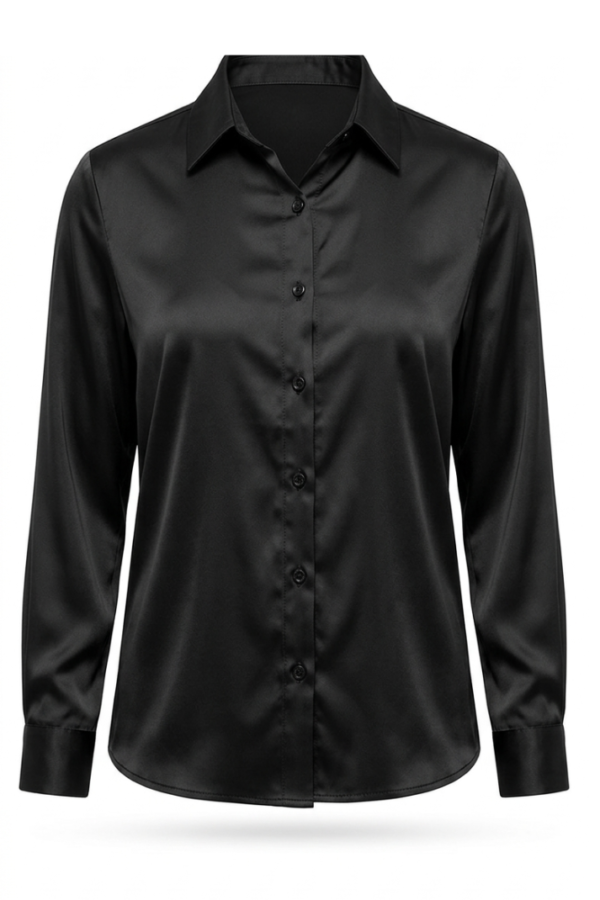 Women Solid Black Shirt