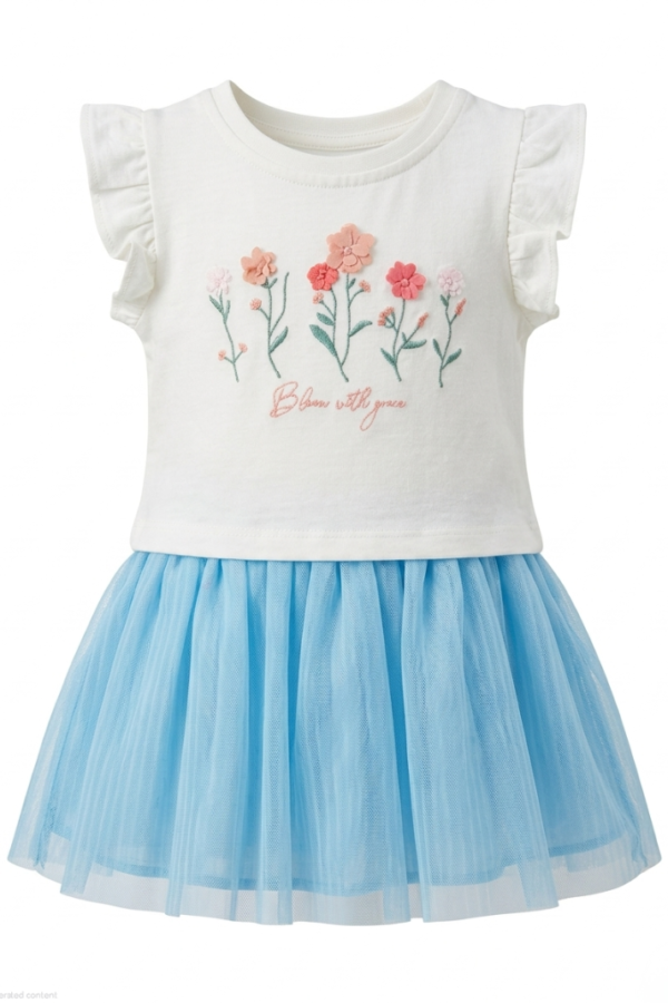 Baby Girls Floral Tulle Dress