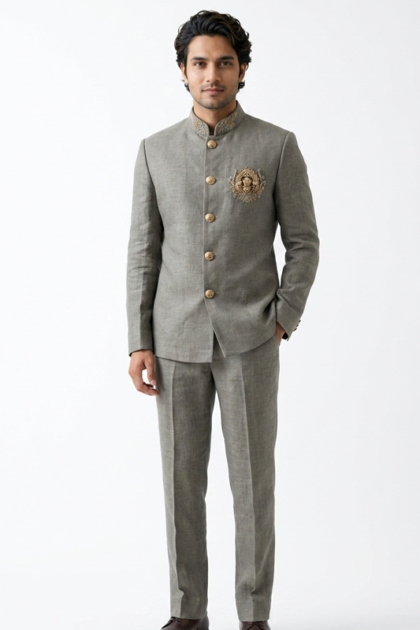 Men Green Jodhpuri Suit