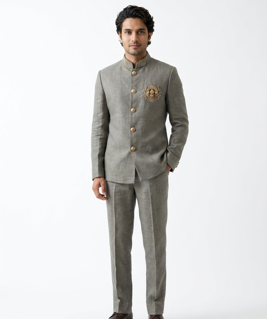 Men Green Jodhpuri Suit