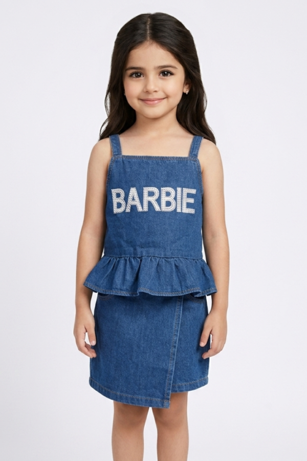 Barbie Denim Pinafore Dress