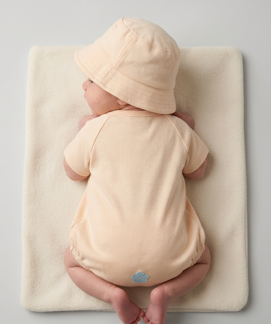 Newborn Printed Romper Set - Image 4