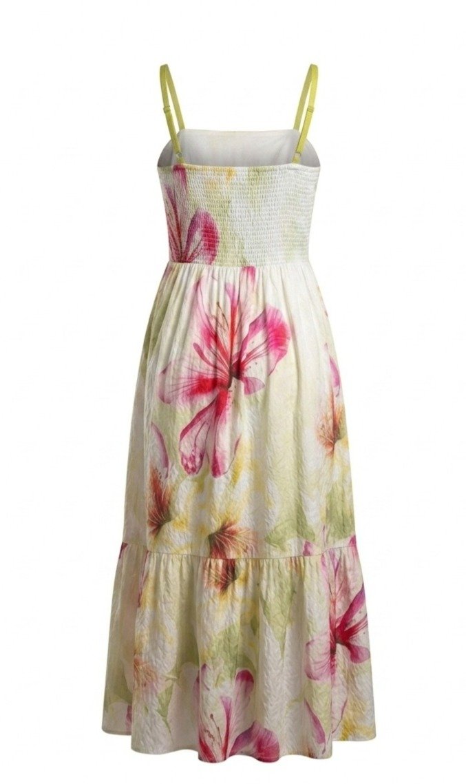 Floral Print Cotton Maxi Dress - Image 4