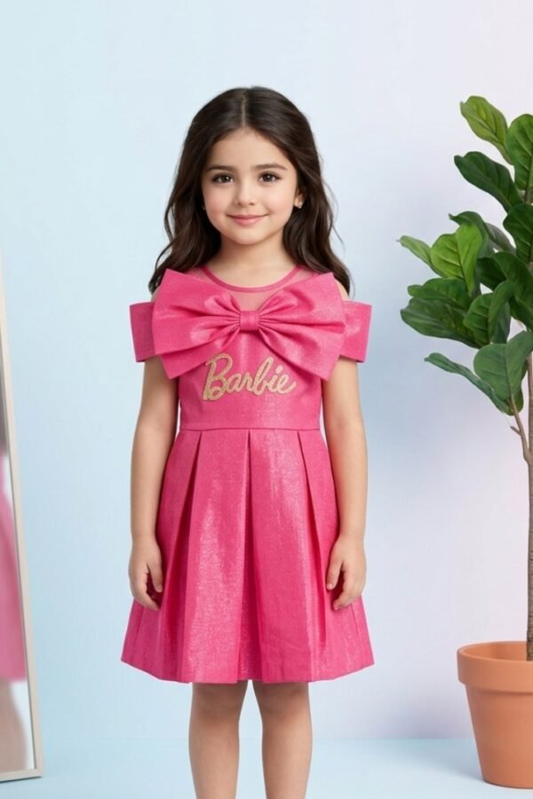 Pink Shimmer Barbie Party Frock