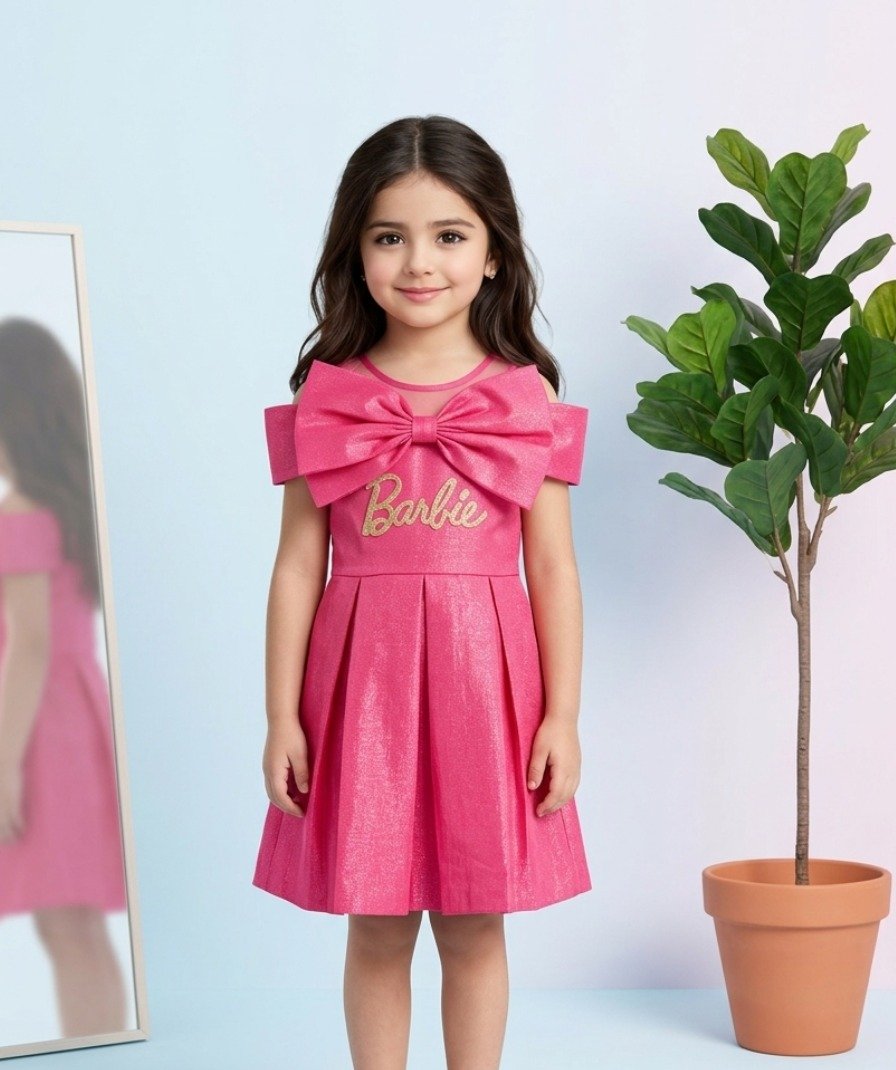 Pink Shimmer Barbie Party Frock