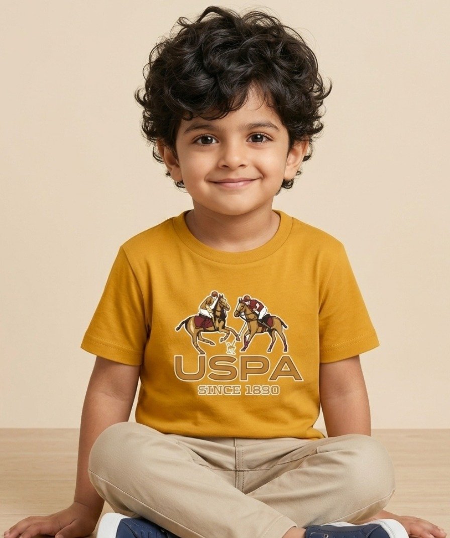Boys Mustard Graphic T-Shirt - Image 3