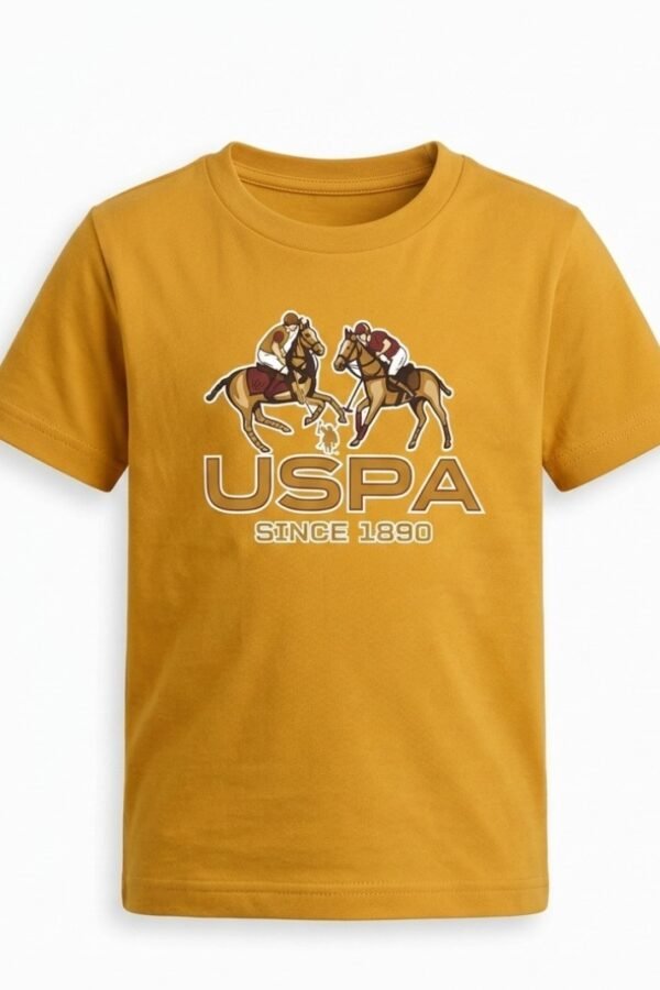 Boys Mustard Graphic T-Shirt