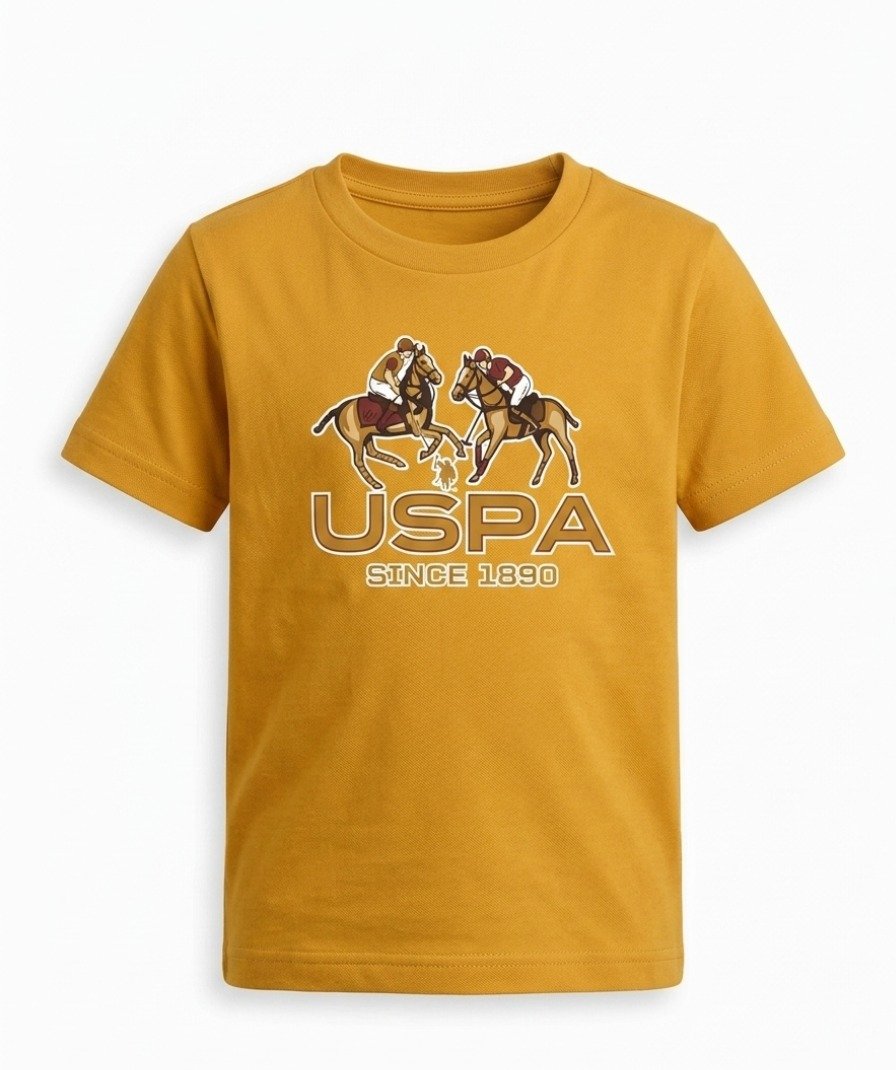 Boys Mustard Graphic T-Shirt - Image 2