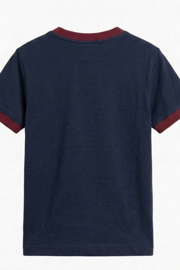 Boys Navy Graphic Casual T-Shirt