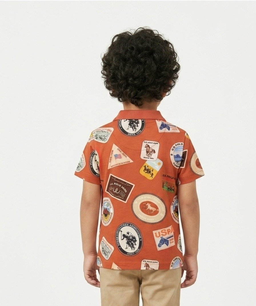 Boys Brown Heritage Graphic T-Shirt - Image 4