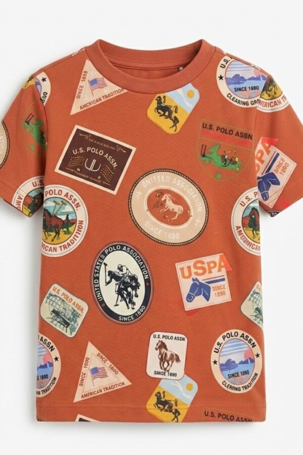 Boys Brown Heritage Graphic T-Shirt