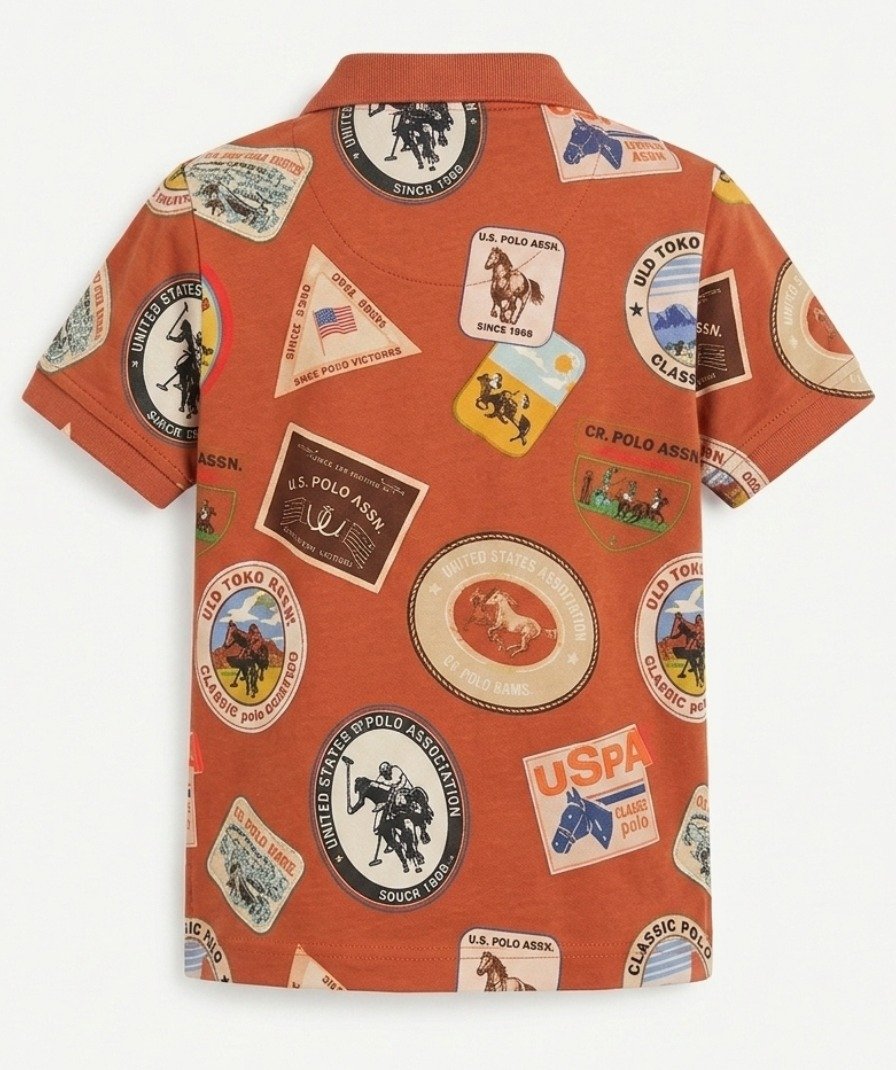 Boys Brown Heritage Graphic T-Shirt - Image 3