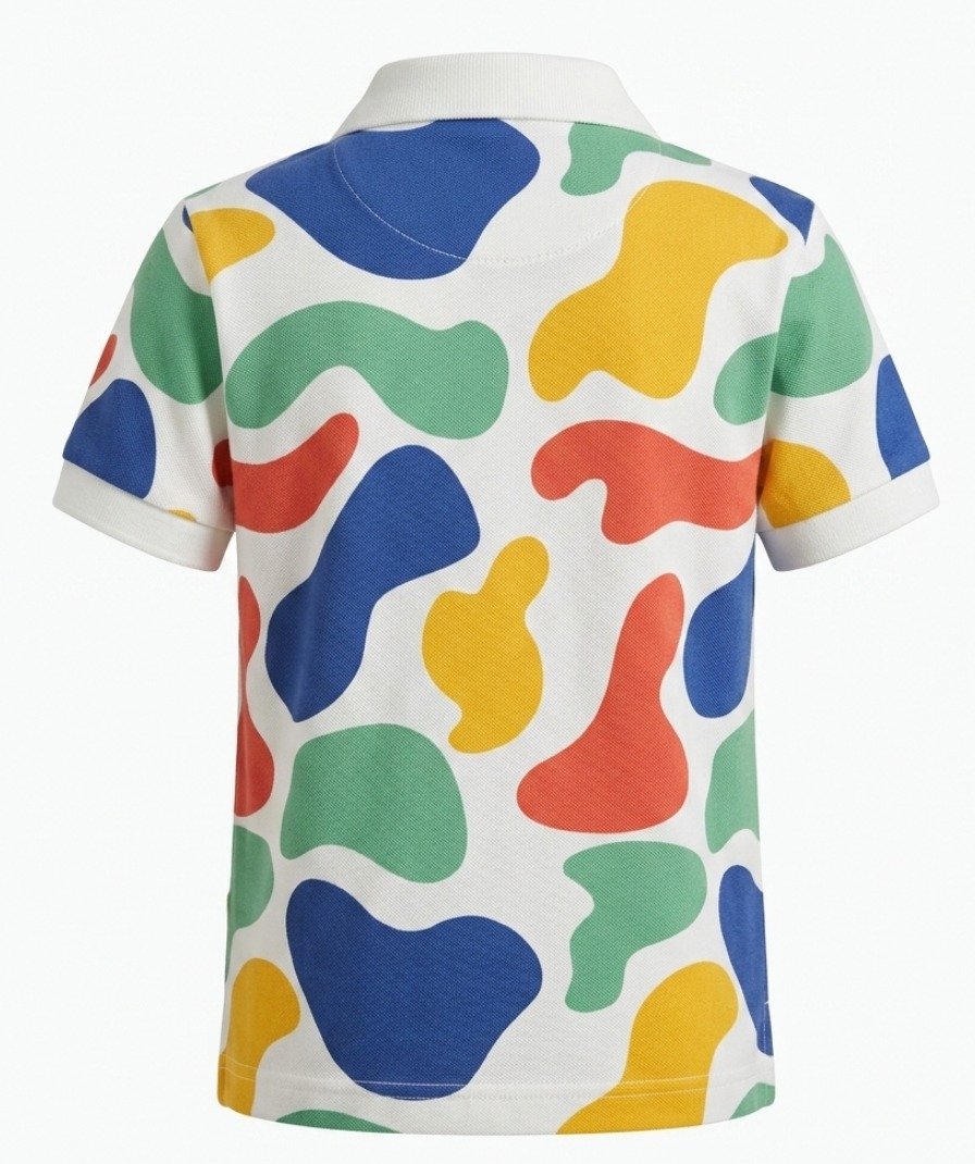 Boys Multi-Color Abstract Polo - Image 3